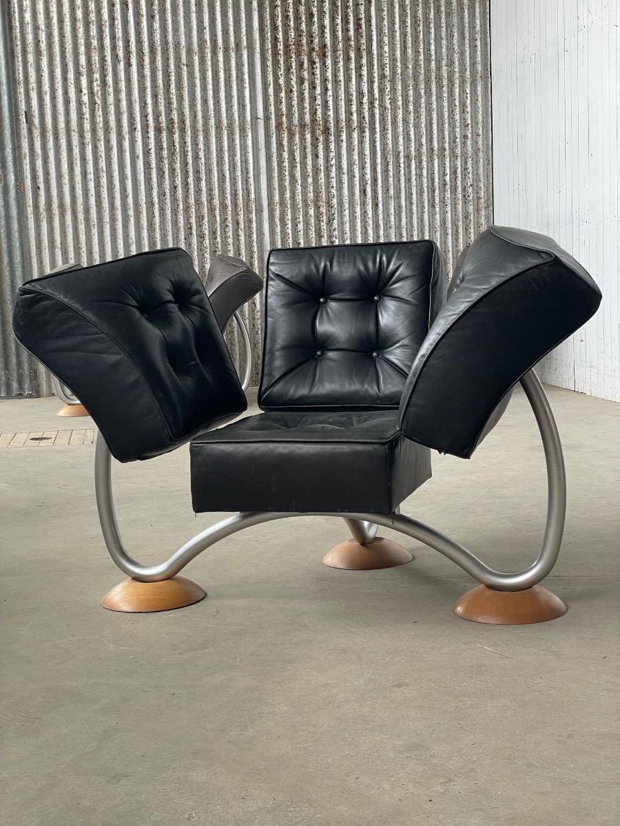 Vintage rare design chairs by Rob Eckhardt 1980s 