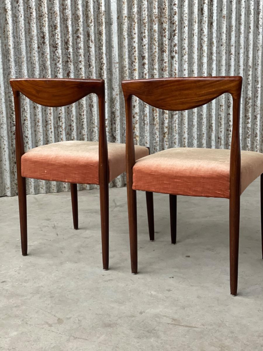 Vintage rosewood dining chairs, 1960 Denmark