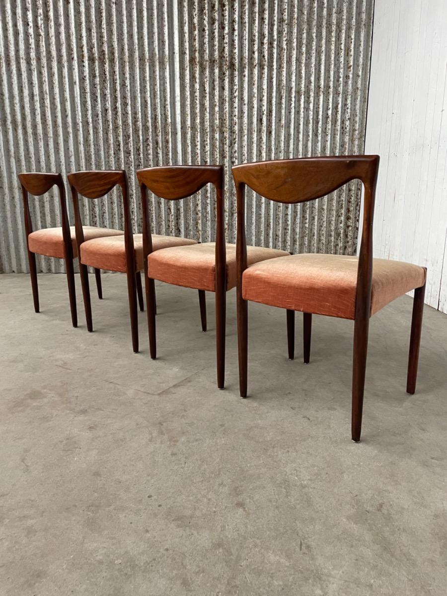 Vintage rosewood dining chairs, 1960 Denmark