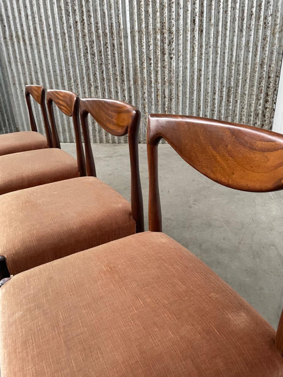 Vintage rosewood dining chairs, 1960 Denmark