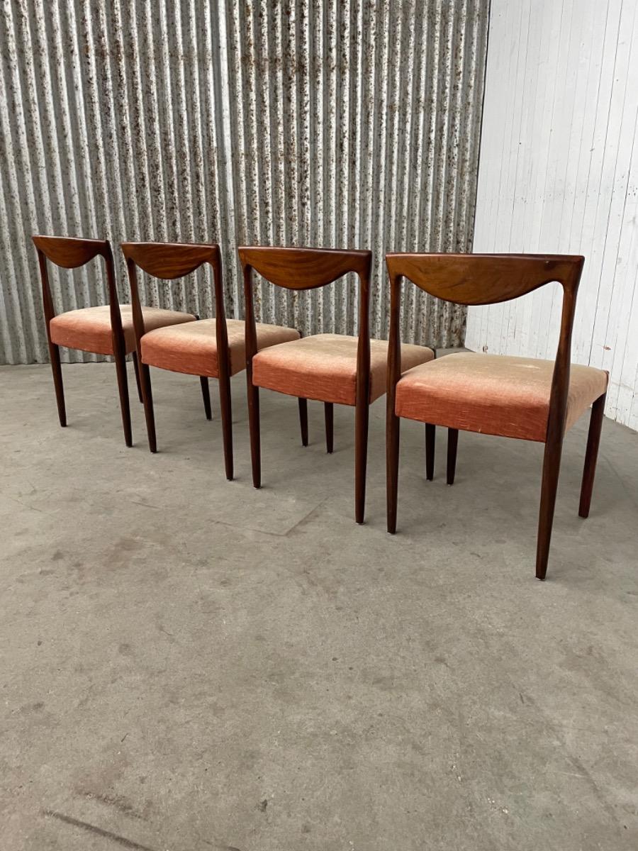 Vintage rosewood dining chairs, 1960 Denmark
