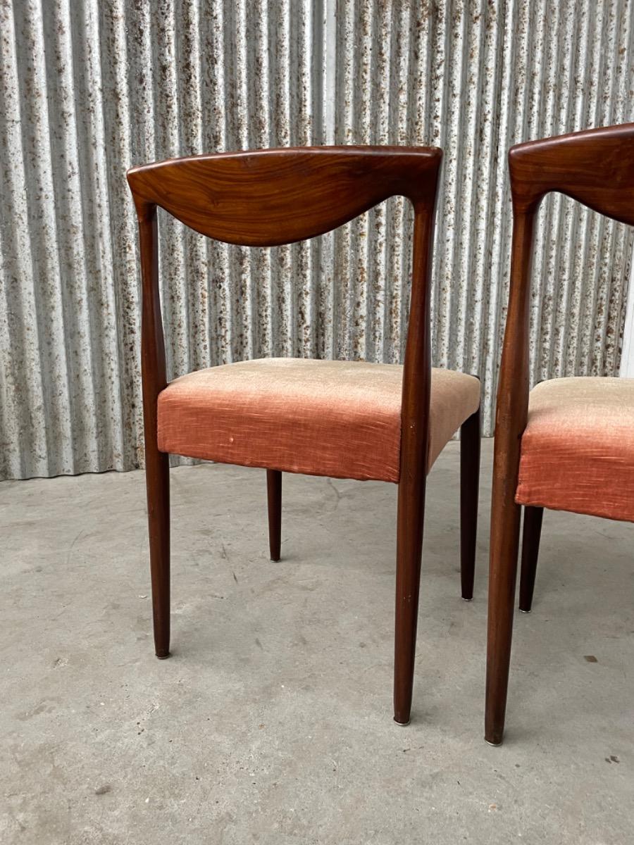 Vintage rosewood dining chairs, 1960 Denmark