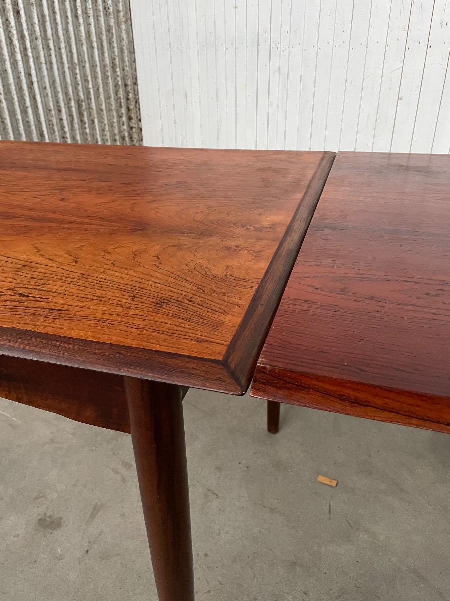Vintage rosewood extendable dining table 1960s