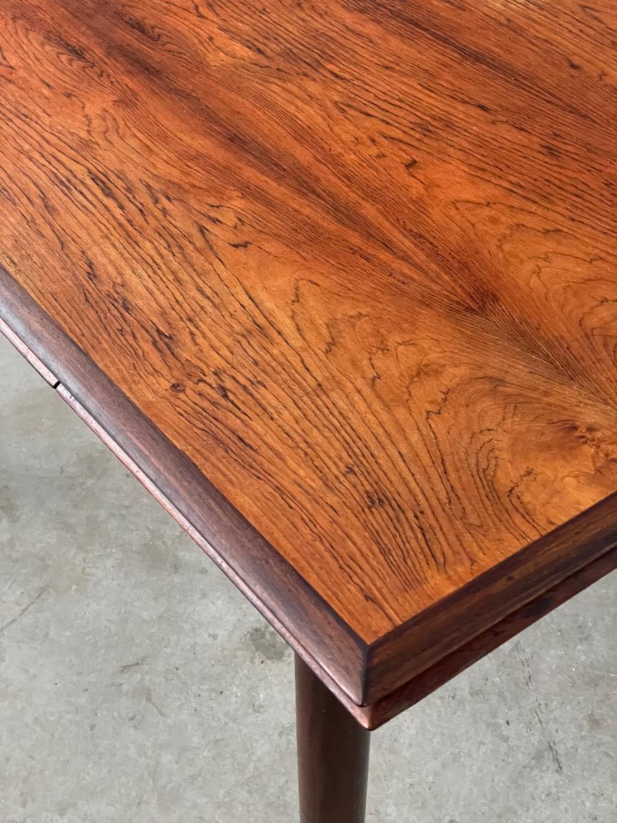 Vintage rosewood extendable dining table 1960s
