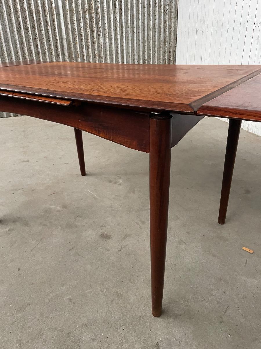 Vintage rosewood extendable table from 1960s