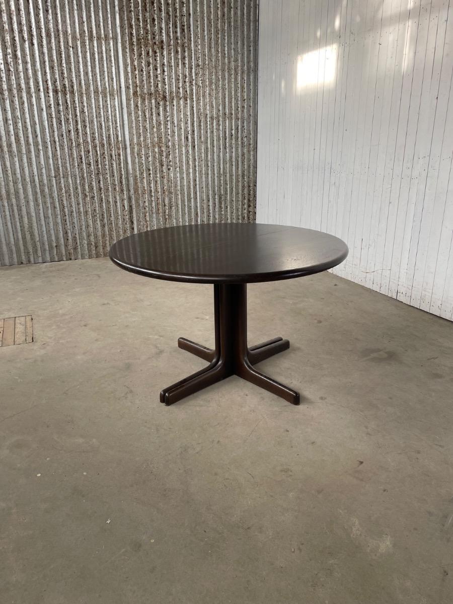Vintage round dining table Denmark 1960s