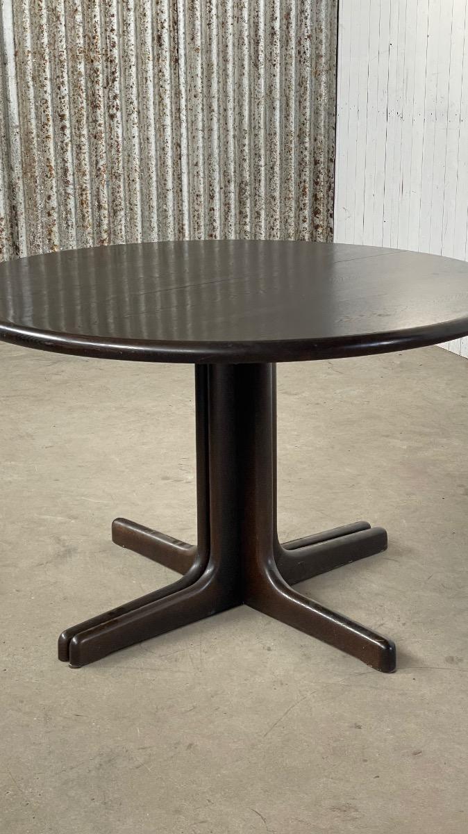 Vintage round dining table Denmark 1960s