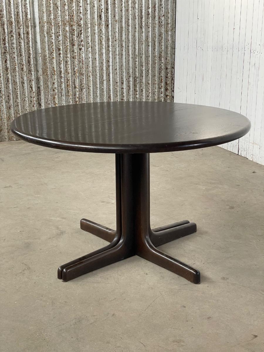 Vintage round dining table Denmark 1960s