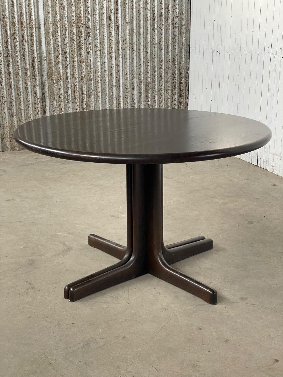 Vintage round dining table Denmark 1960s