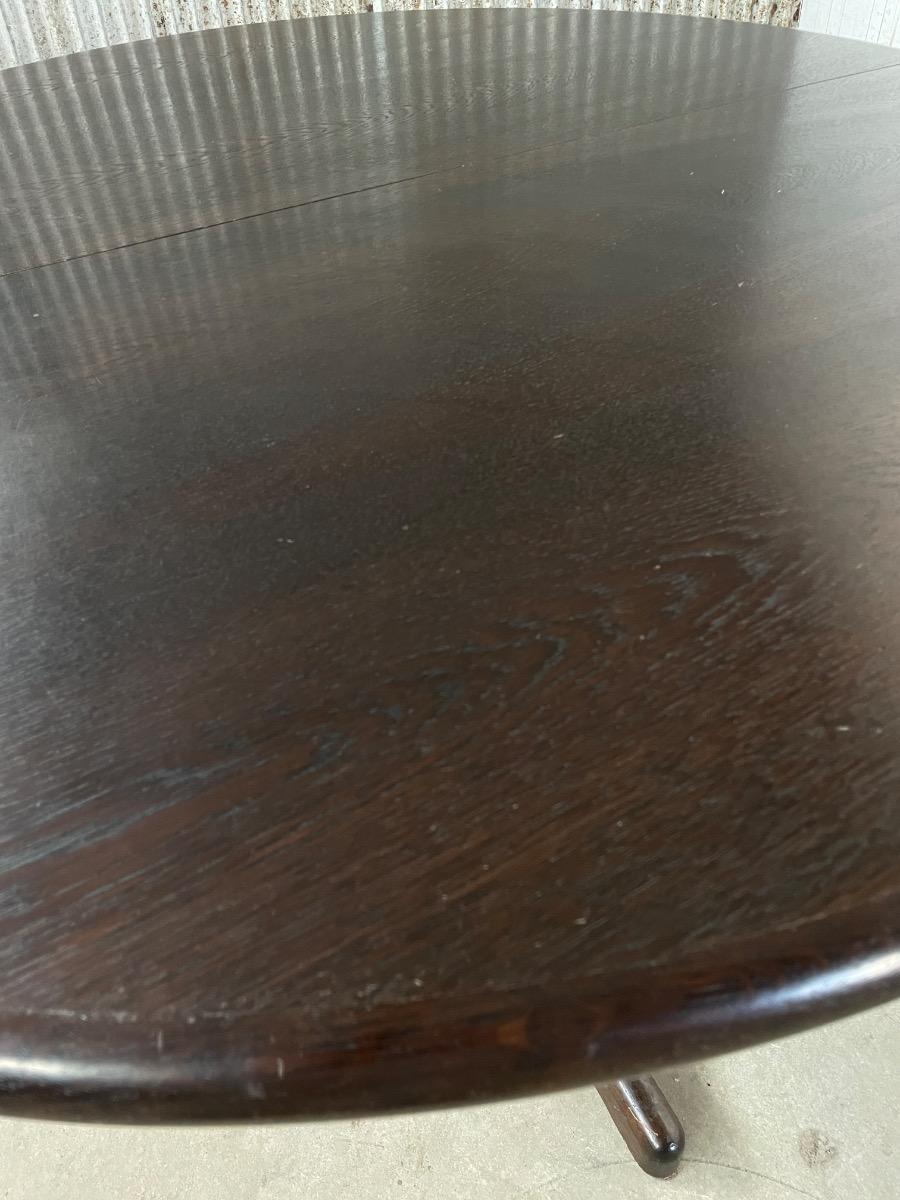 Vintage round dining table Denmark 1960s