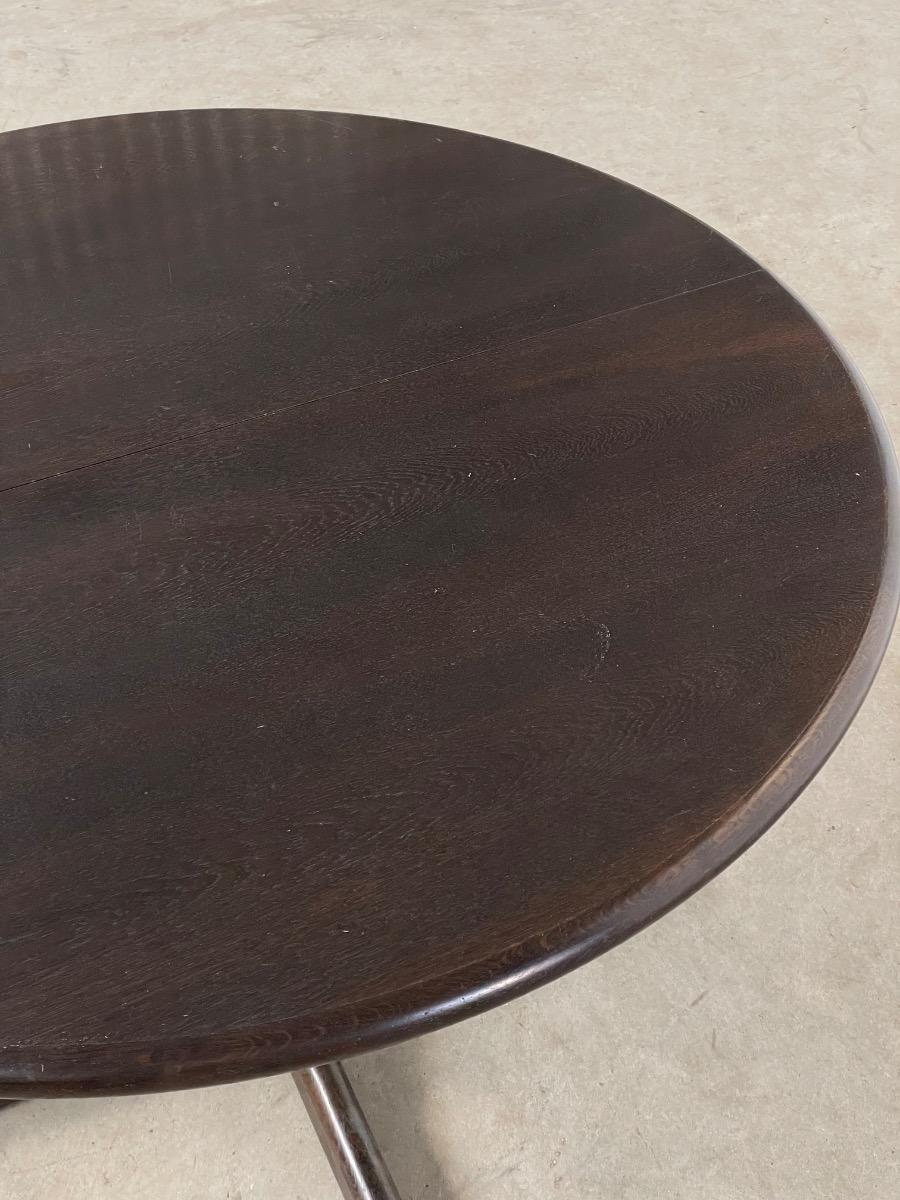 Vintage round dining table Denmark 1960s