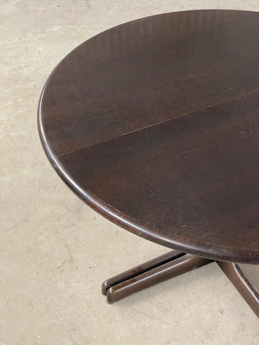 Vintage round dining table Denmark 1960s