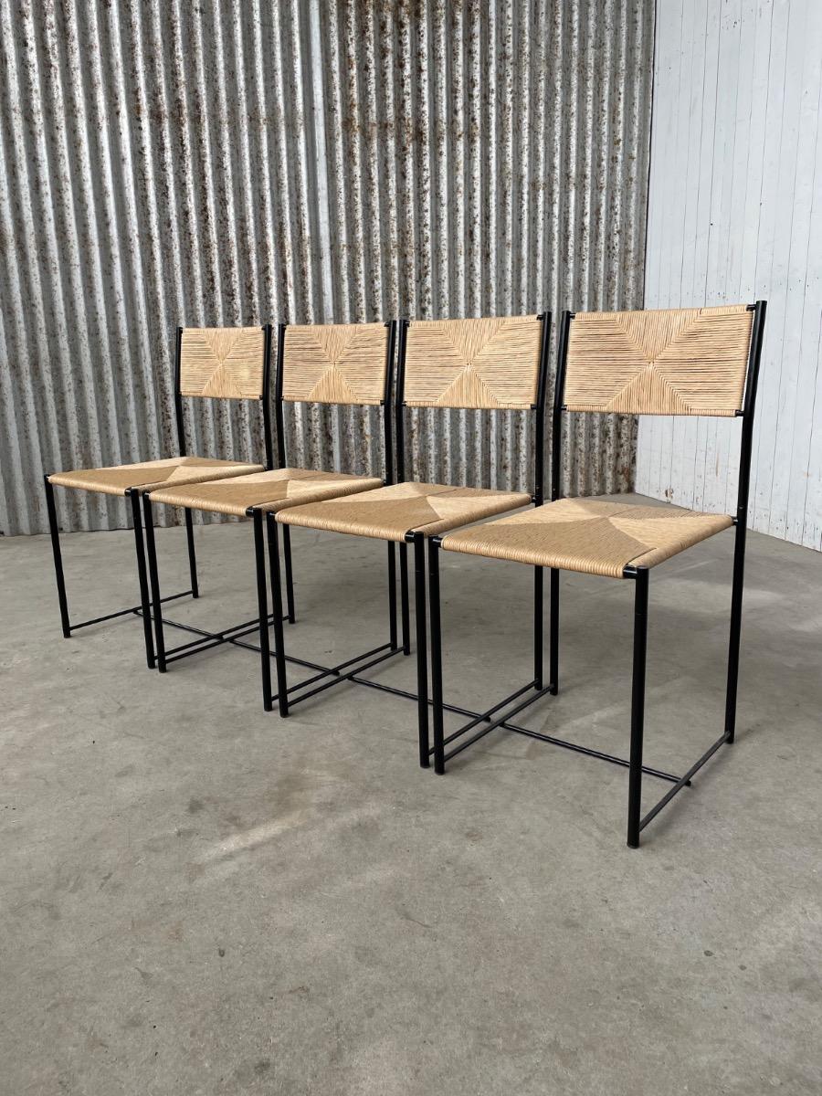 Vintage set diningchairs by Giandomenico Belotti for Alias, 1980