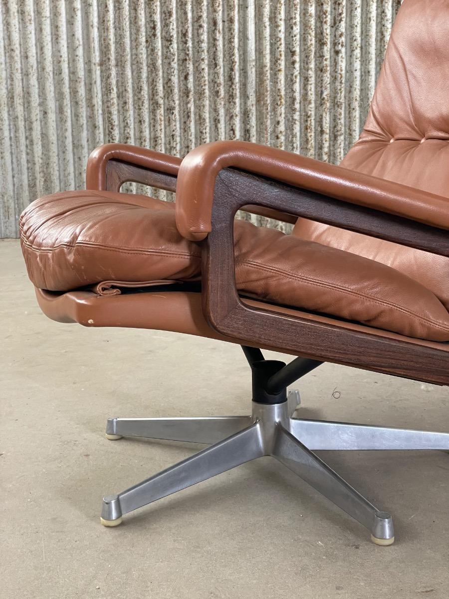 Vintage Swivel Chairs by Strässle Switzerland, 1970s