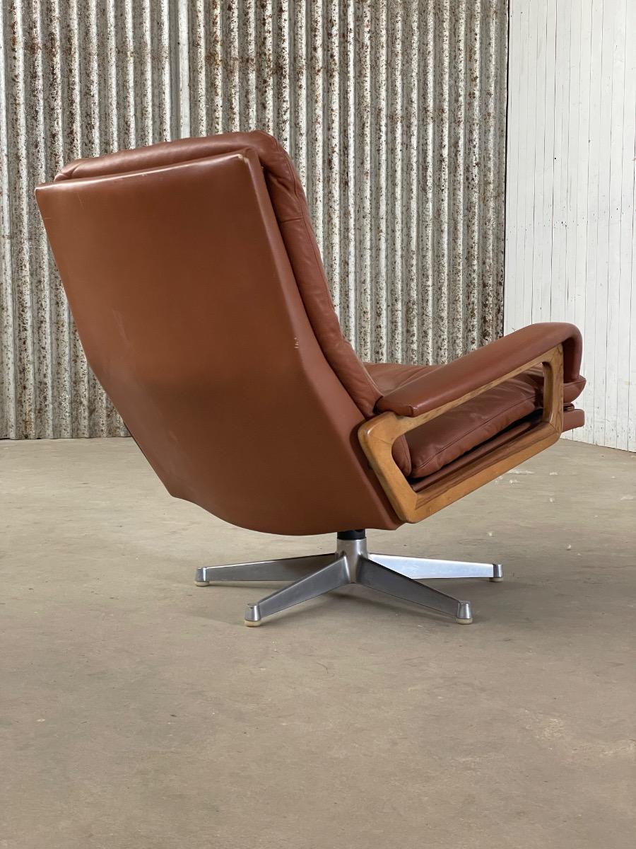 Vintage Swivel Chairs by Strässle Switzerland, 1970s