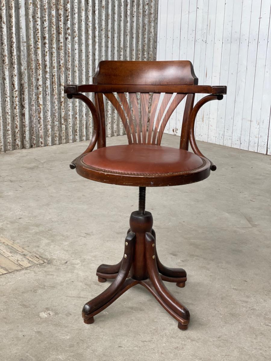 Vintage Thonet captains chair bentwood