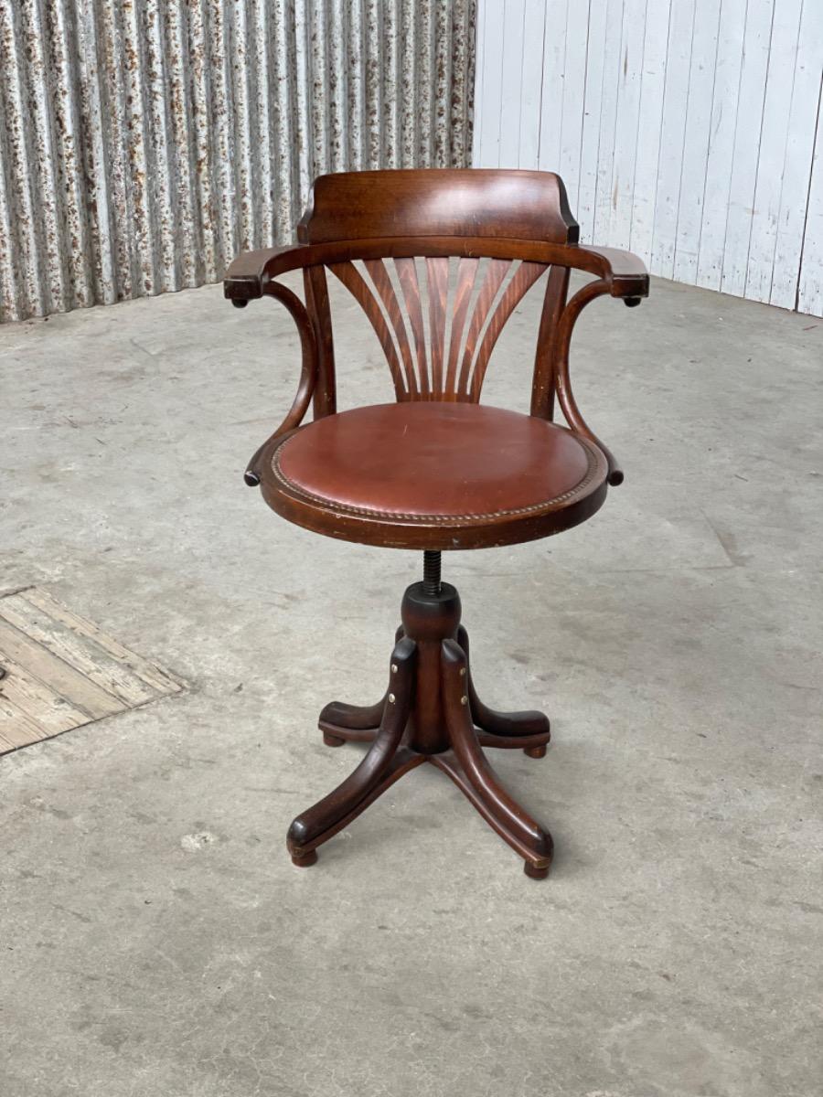 Vintage Thonet captains chair bentwood