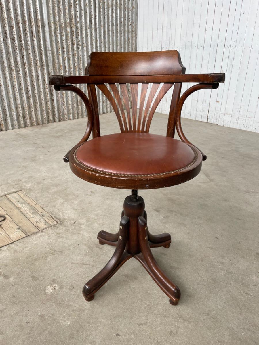 Vintage Thonet captains chair bentwood