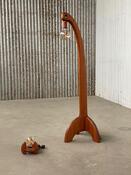Vintage wooden design floorlamp 1960s 