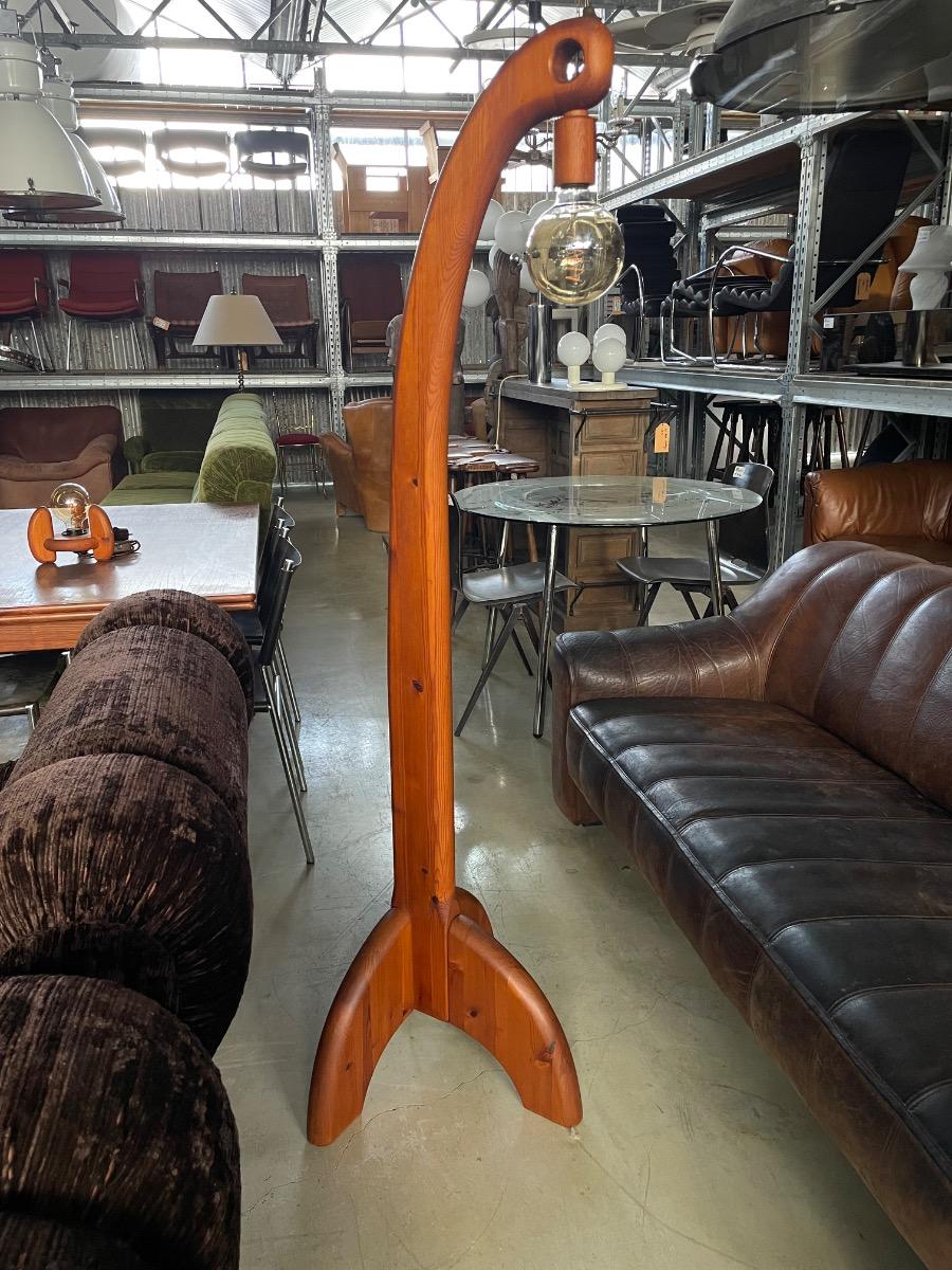 Vintage wooden design floorlamp 1960s 
