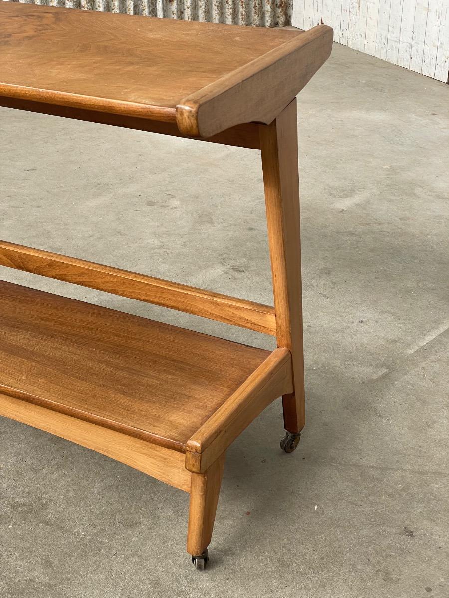Vintage wooden side table 1960s