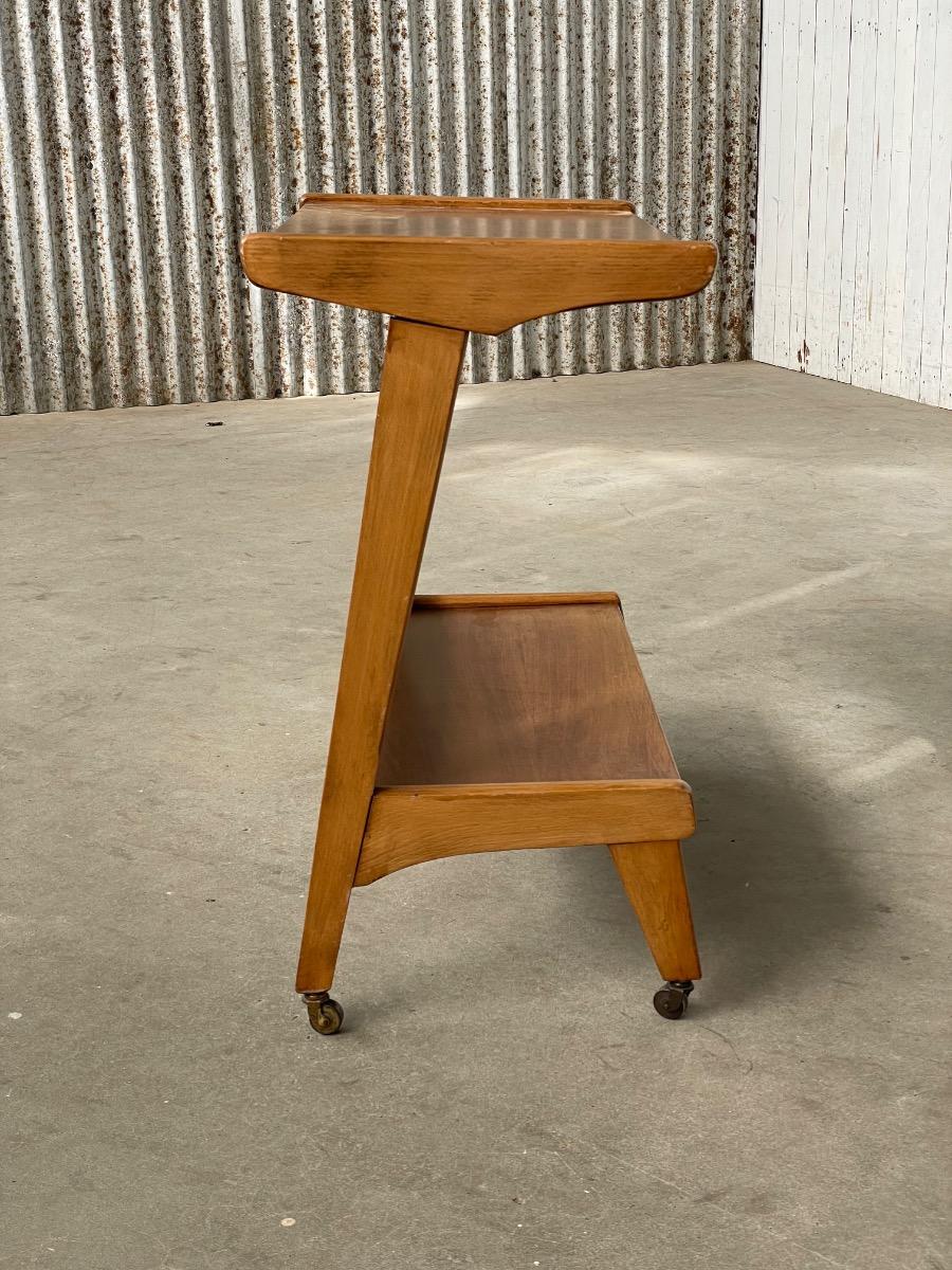 Vintage wooden side table 1960s