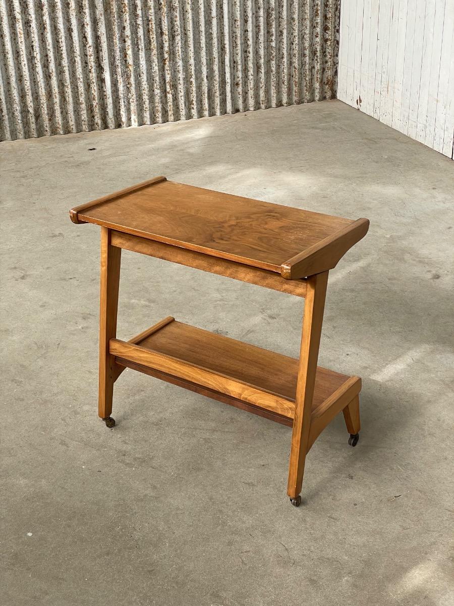 Vintage wooden side table 1960s