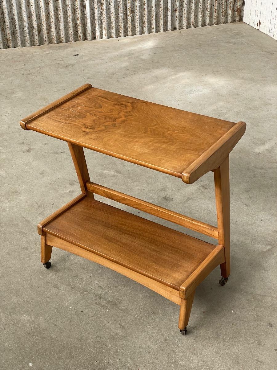 Vintage wooden side table 1960s