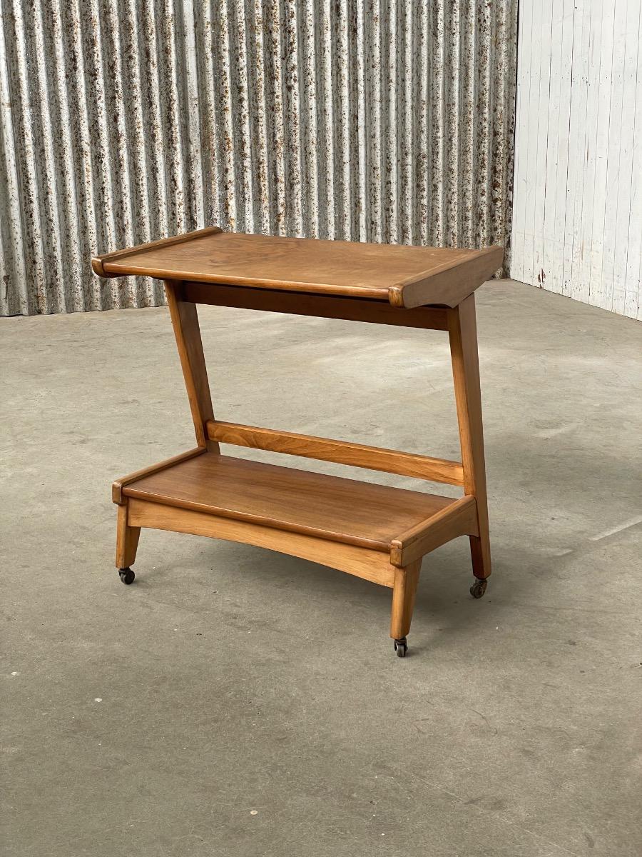 Vintage wooden side table 1960s