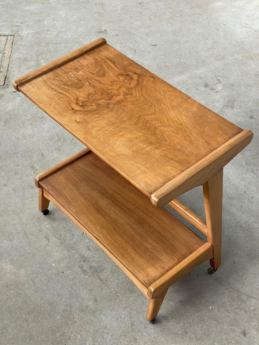 Vintage wooden side table 1960s