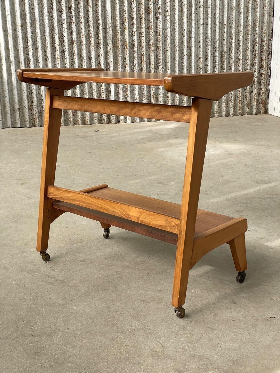 Vintage wooden side table 1960s