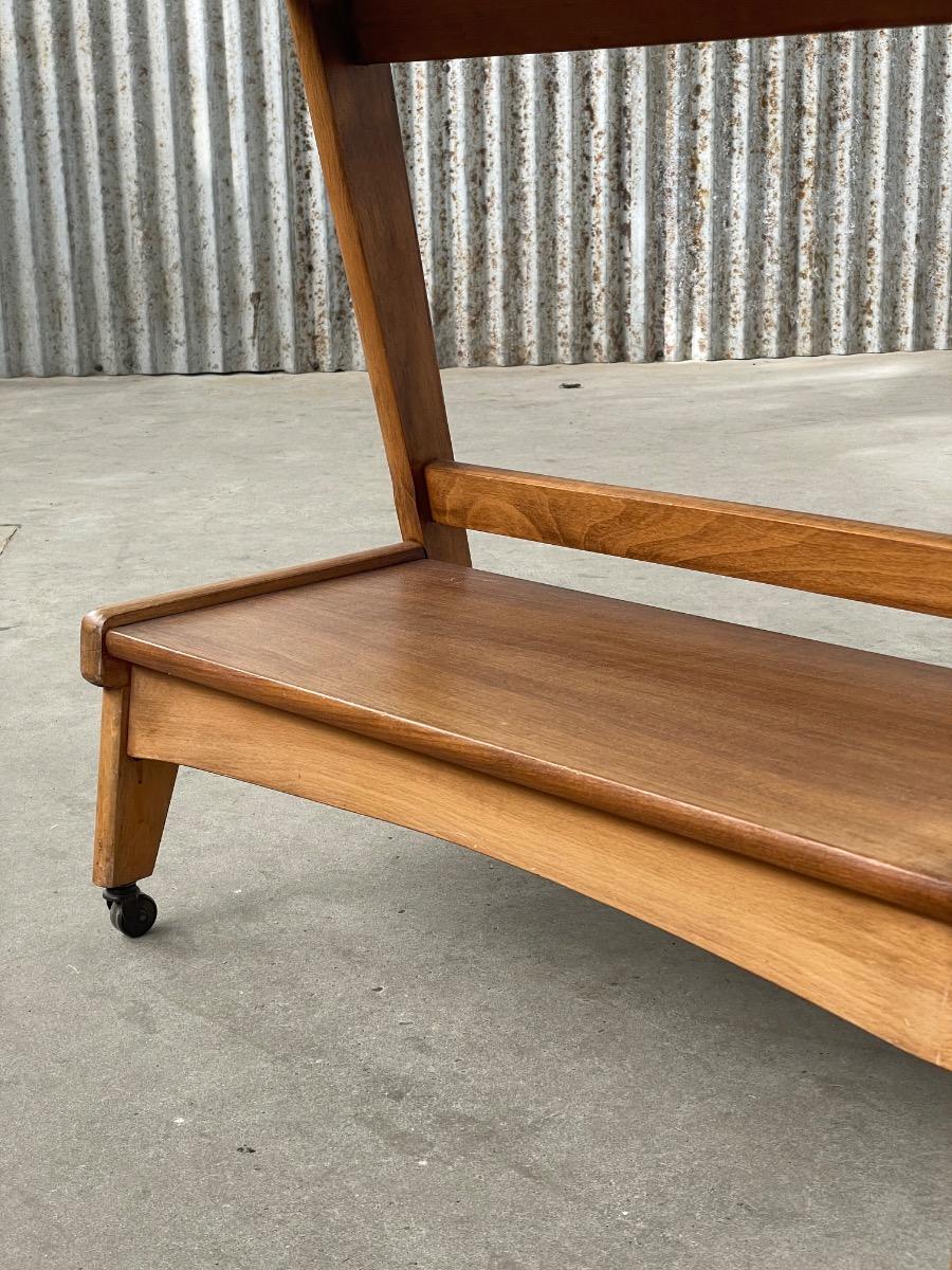 Vintage wooden side table 1960s
