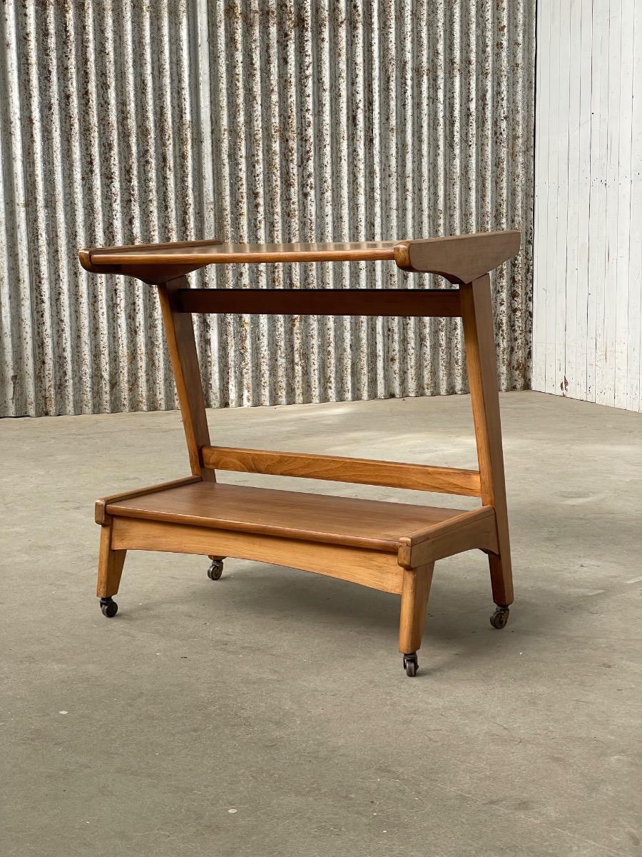 Vintage wooden side table 1960s